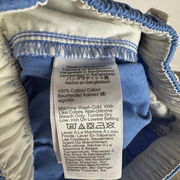 Crewcuts J.Crew Soft Twill Drawstring Dock Short Boys 6 Retro Blue Elastic Waist - Picture 5 of 6